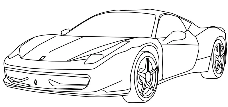 Siêu ngầu với lamborghini tranh tô màu siêu xe cho bé trai