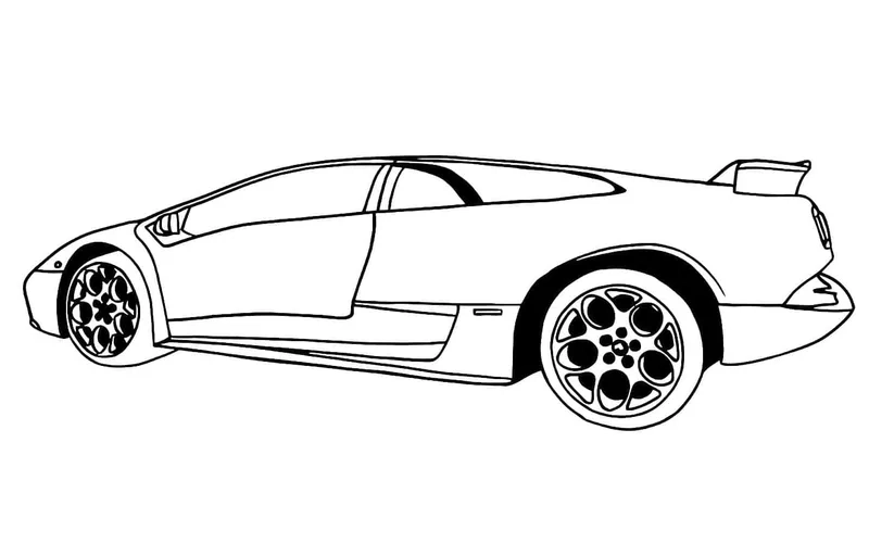 Bé tập tô dễ dàng với tô màu ô tô lamborghini cực ngầu