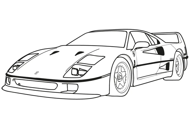 Bé tự tay vẽ tranh tô màu siêu xe lamborghini sáng tạo