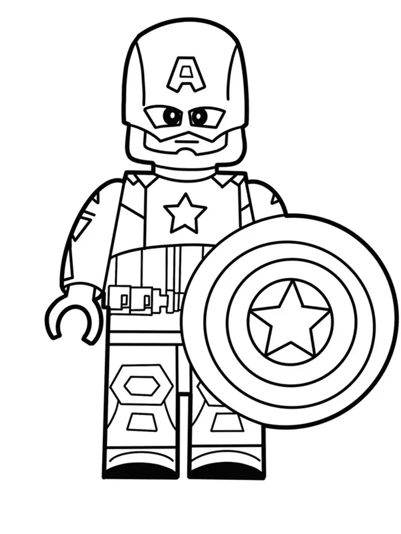 In ngay hình tô màu lego đẹp cho trẻ thỏa thích