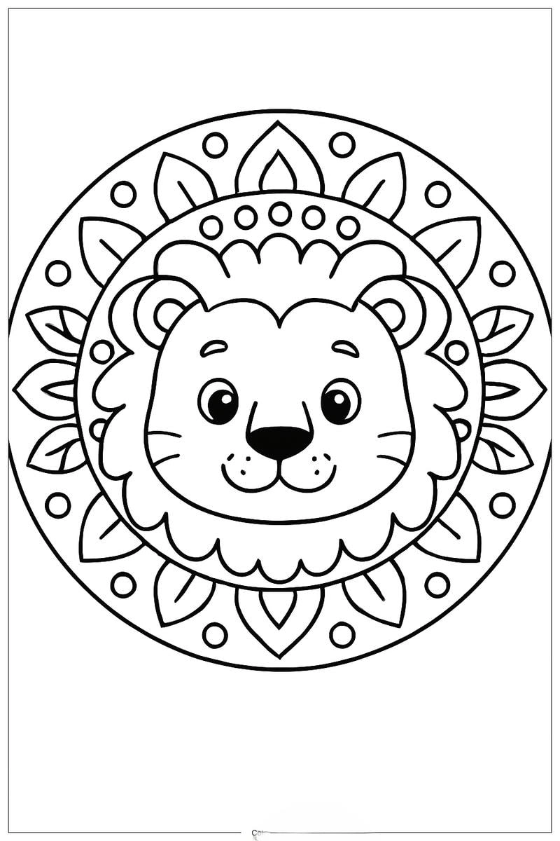 Tải ngay mandala động vật file PDF miễn phí để bé tập tô tại nhà