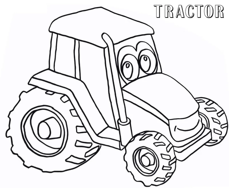Cho bé thử sức với tô màu máy cày mini cực đáng yêu và gần gũi