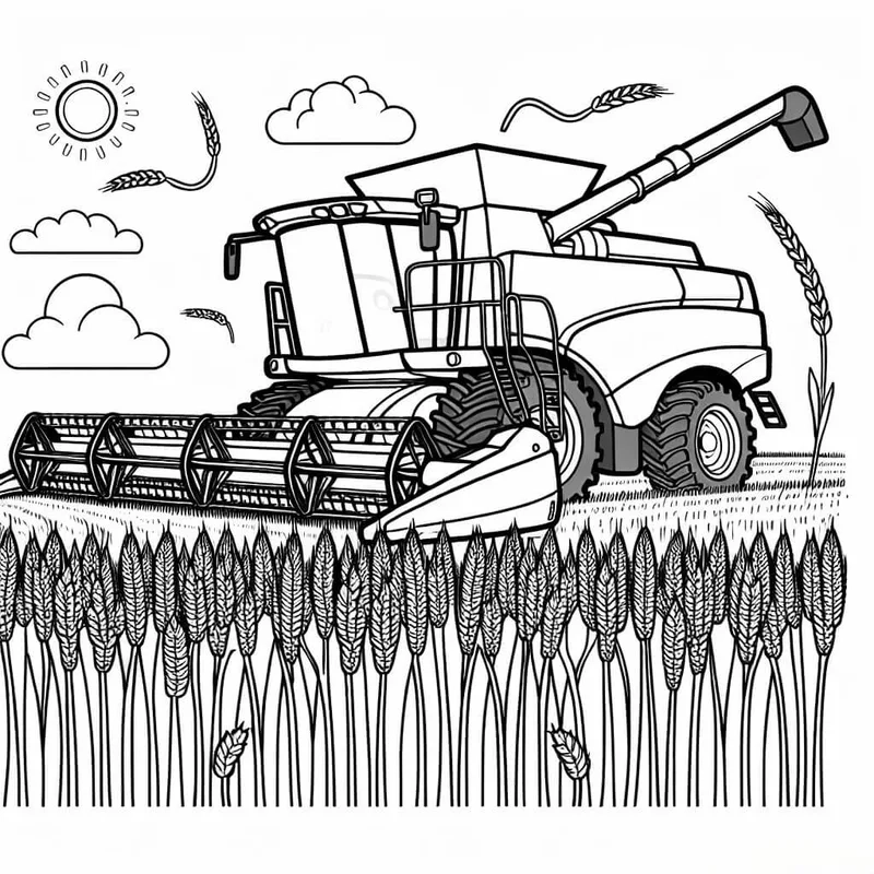 Trẻ nhỏ dễ dàng sáng tạo cùng tô màu máy gặt mini