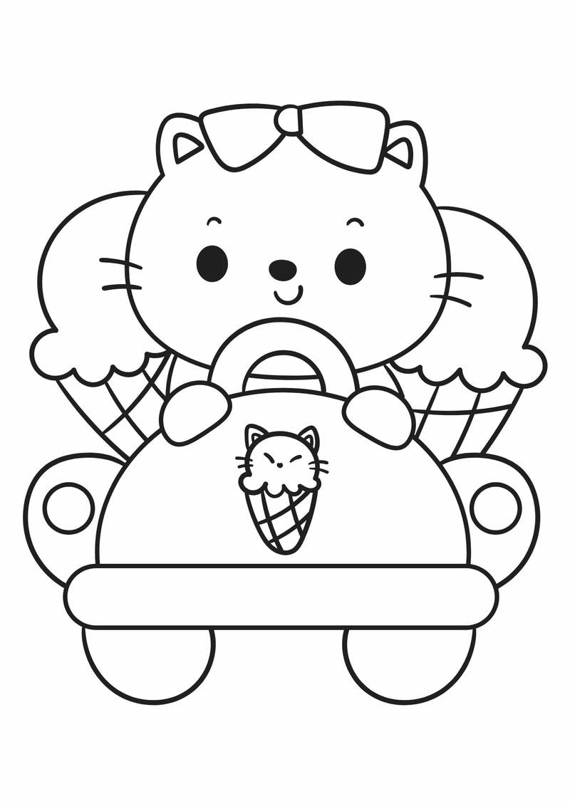 Tranh tô màu mèo cute là như thế nào hấp dẫn trẻ