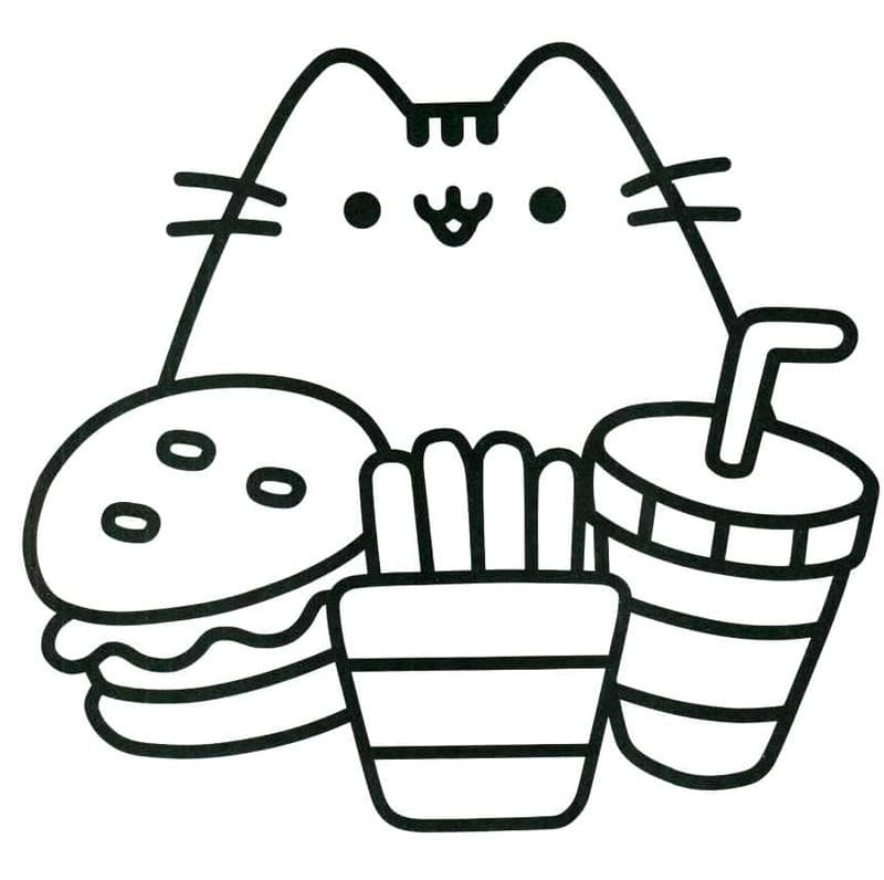 Khám phá tranh tô màu mèo chibi đáng yêu dễ thương