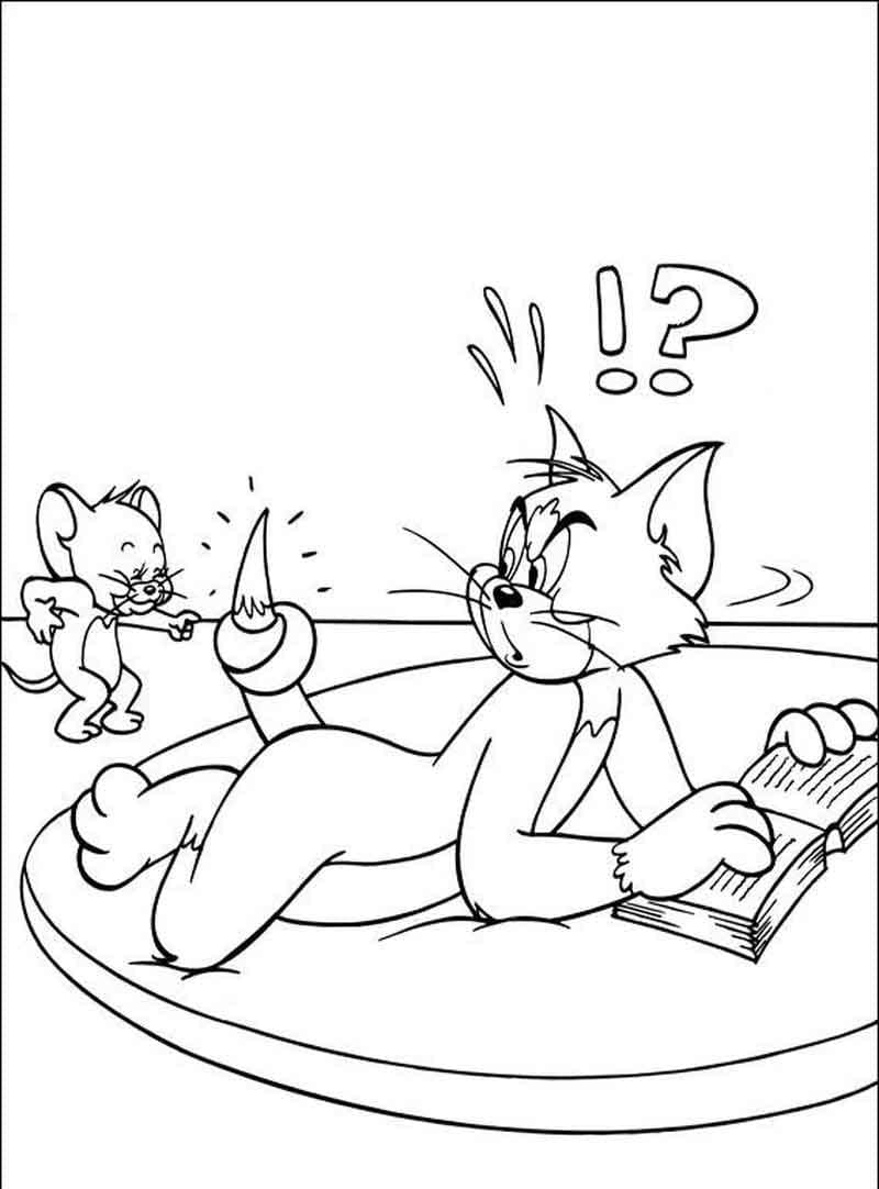 Bé yêu thích tranh tô màu Tom và Jerry cho bé với màu sắc sống động