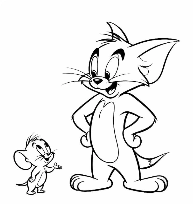 Bé học màu sắc với tô màu Tom và Jerry vui vẻ sáng tạo