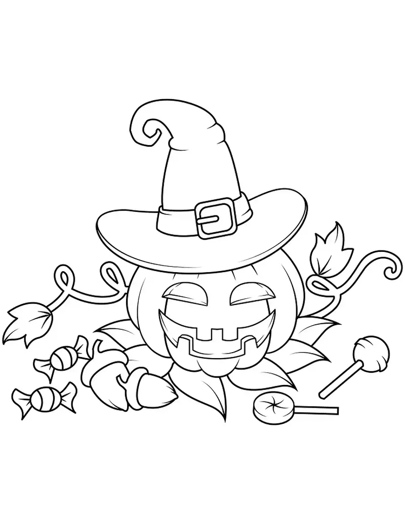 Hình ảnh tranh halloween cho trẻ em rực rỡ giúp bé hứng thú khi học