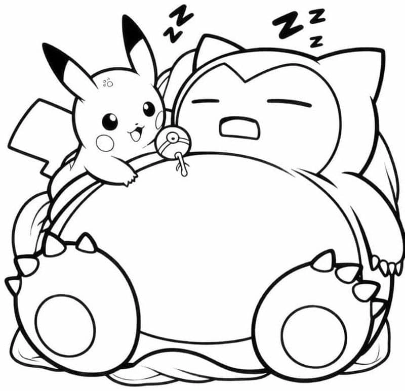 Khám phá in tranh tô màu Pikachu siêu cute