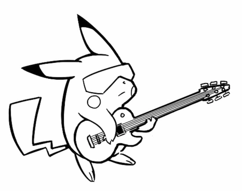 Thỏa sức sáng tạo với hình tô màu Pikachu