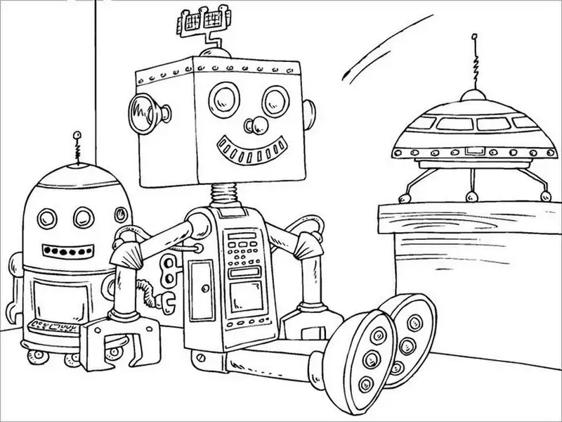 Chọn hình tô màu robot bé sẽ mê mẩn