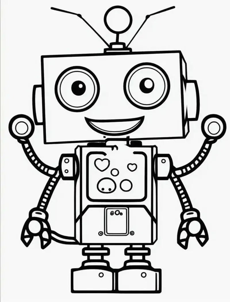 Nhanh tay in in tranh tô màu robot cho trẻ