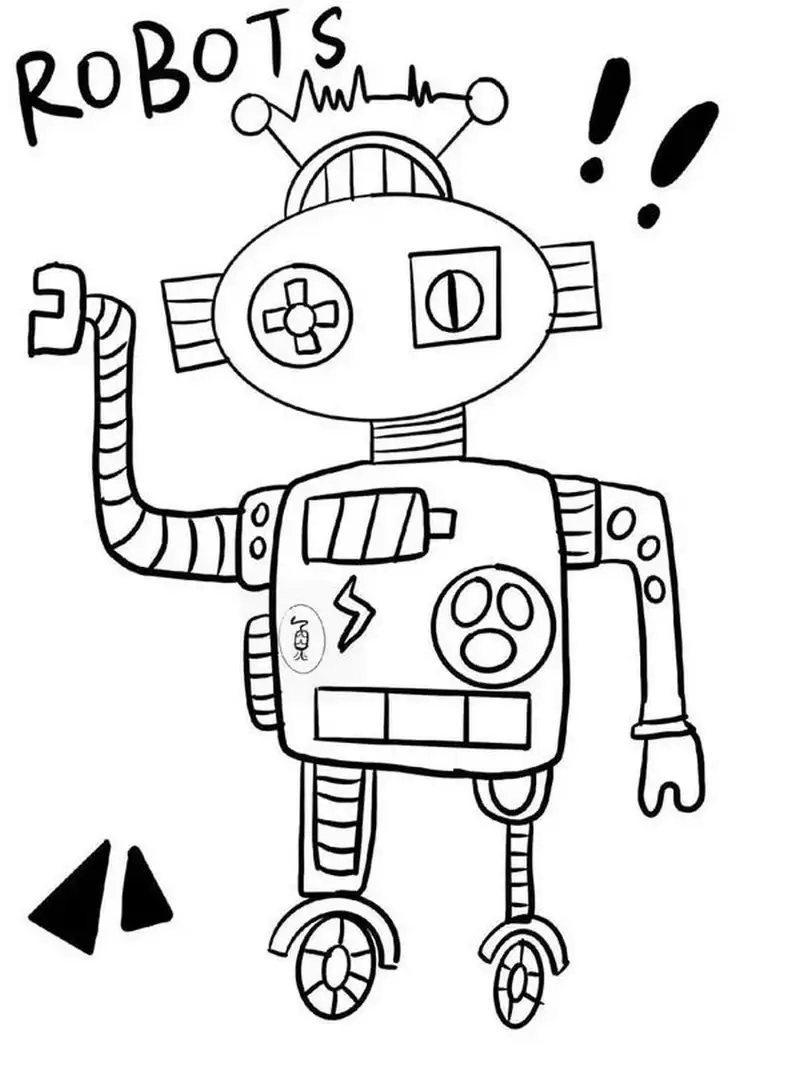 Khám phá tranh tô màu robot cho bé thỏa sức sáng tạo