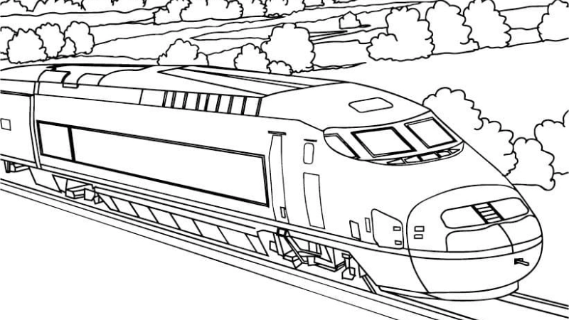 Học tập thú vị hơn với tô màu tàu Shinkansen