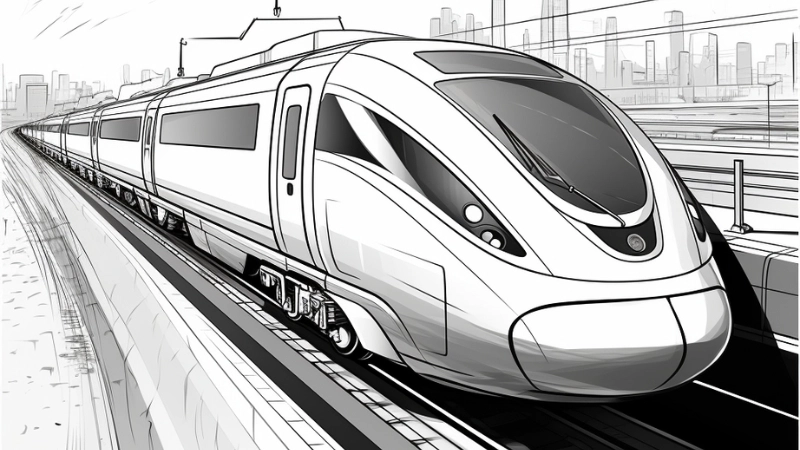 Rèn luyện trí tưởng tượng bằng tranh tô màu tàu tốc độ