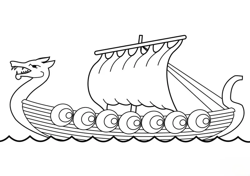 Tranh tô màu tàu viking là như thế nào?
