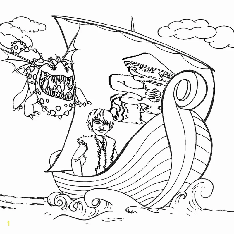 Phát triển kỹ năng hội họa với hình tô màu tàu viking độc đáo