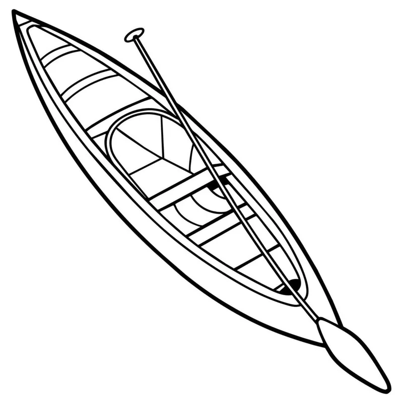 Rèn luyện kỹ năng qua vẽ tranh thuyền kayak đầy màu sắc