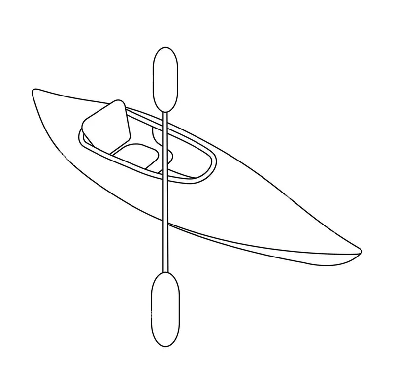 Bé mê mẩn với tranh thuyền kayak mini dễ thương cực chất