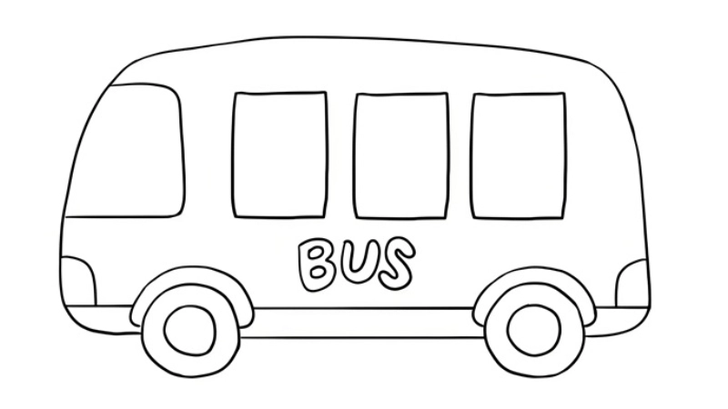 Thỏa sức sáng tạo với tranh tô màu xe buýt xe khách