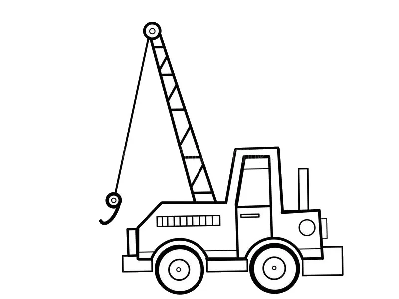 Rèn kỹ năng tư duy cùng xe cần cẩu tô màu ngộ nghĩnh