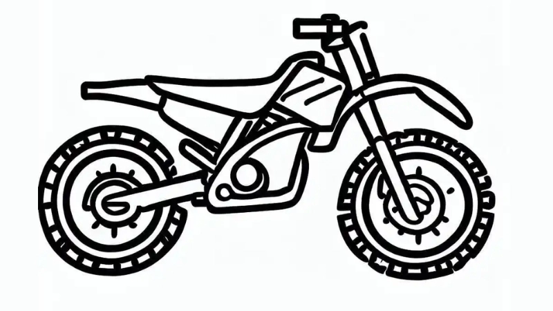 Bé trai mê tốc độ hãy thử ngay tô màu xe motor cào cào