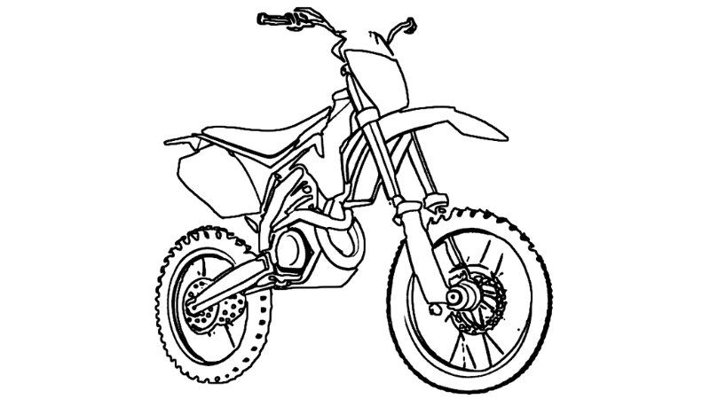 Sáng tạo không giới hạn với tranh tô màu moto địa hình