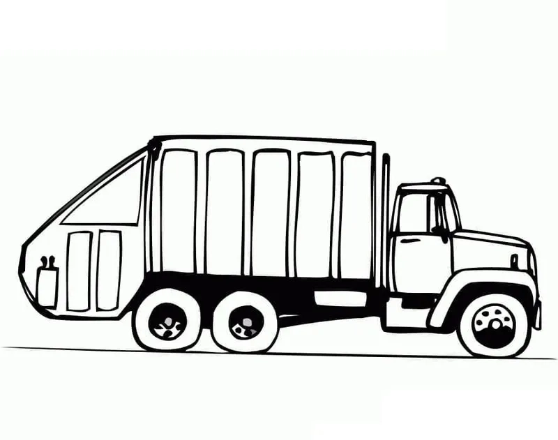 Bé sáng tạo cùng tranh tô màu xe chở rác
