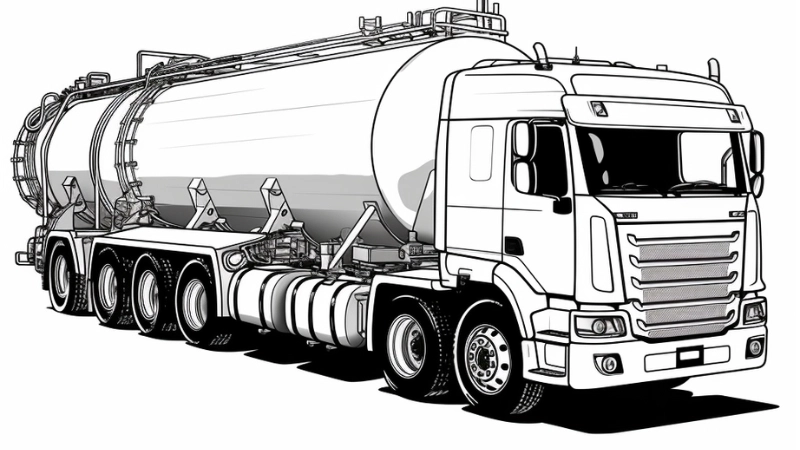 Bé thỏa sức sáng tạo cùng tô màu xe bồn