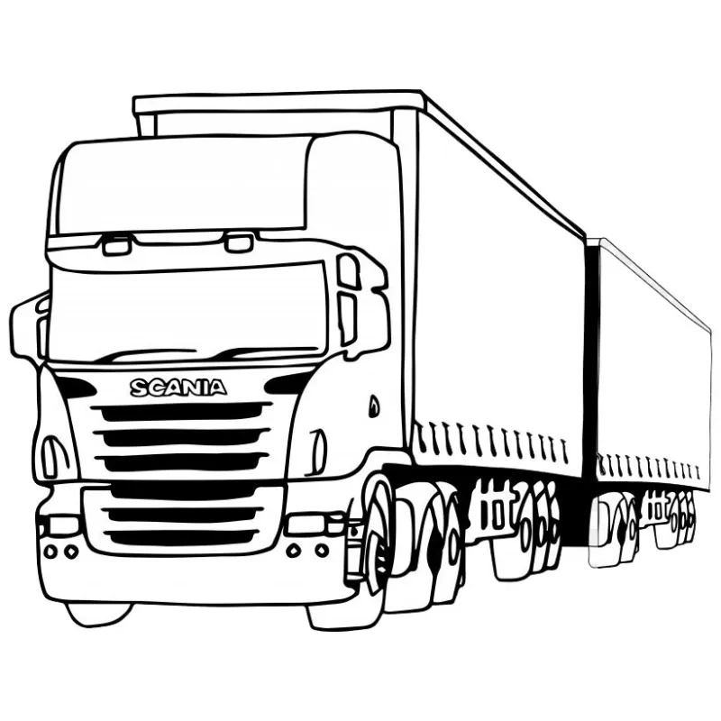 Bé thỏa sức sáng tạo với tranh tô màu xe đầu kéo độc đáo