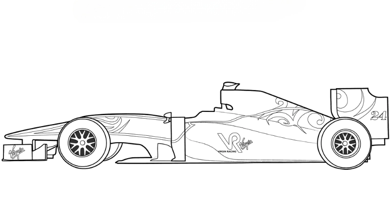 Tranh tô màu xe đua F1 là như thế nào?