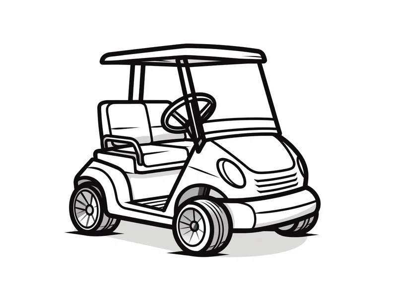 Học tập kết hợp giải trí cùng vẽ tranh tô màu xe golf