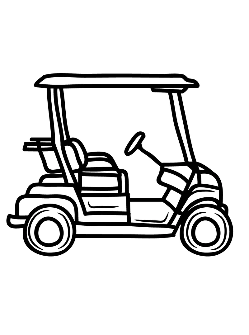 Tăng hứng thú học tập qua tô màu xe golf năng động