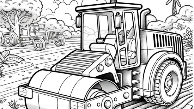 Khám phá thế giới màu sắc với hình ảnh xe lu tô màu