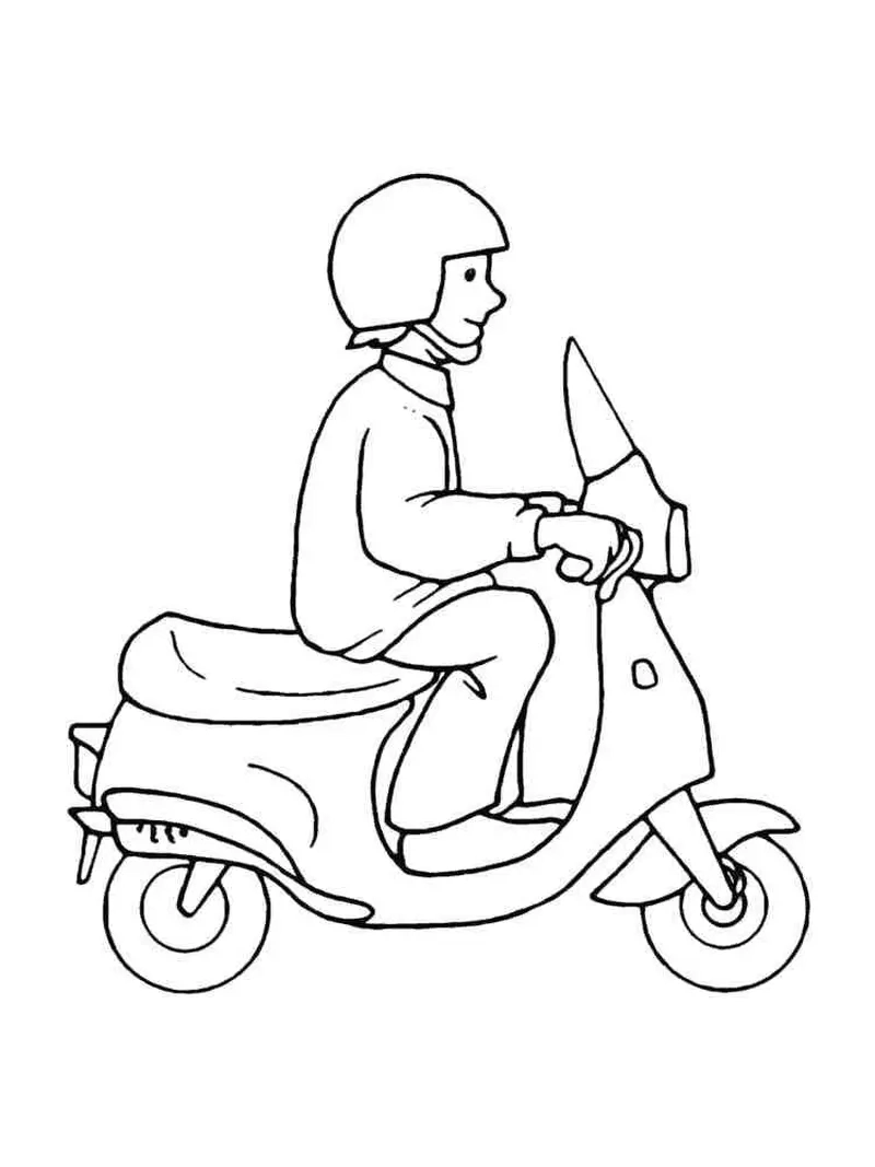 Bé khám phá thế giới sáng tạo với tô màu xe máy