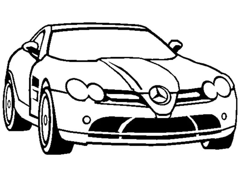 Bộ sưu tập độc đáo từ hình tô màu xe Mercedes
