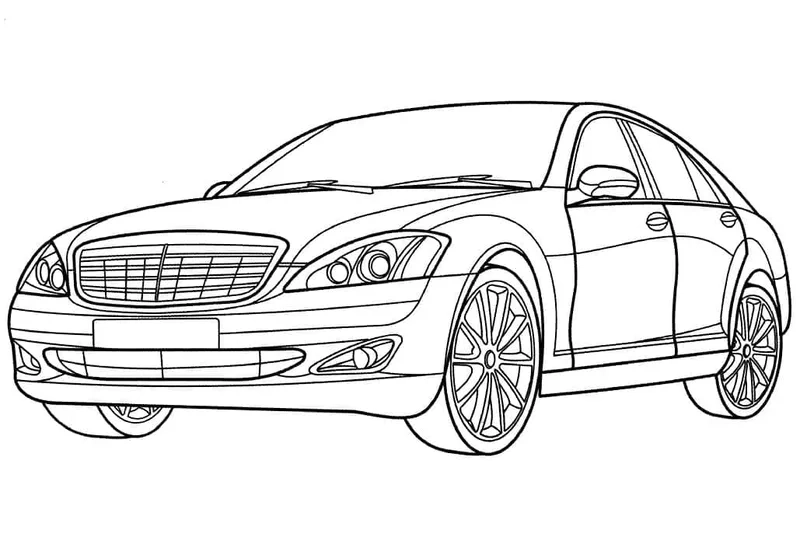 Khám phá vẻ đẹp tinh tế cùng tô màu xe Mercedes đẹp