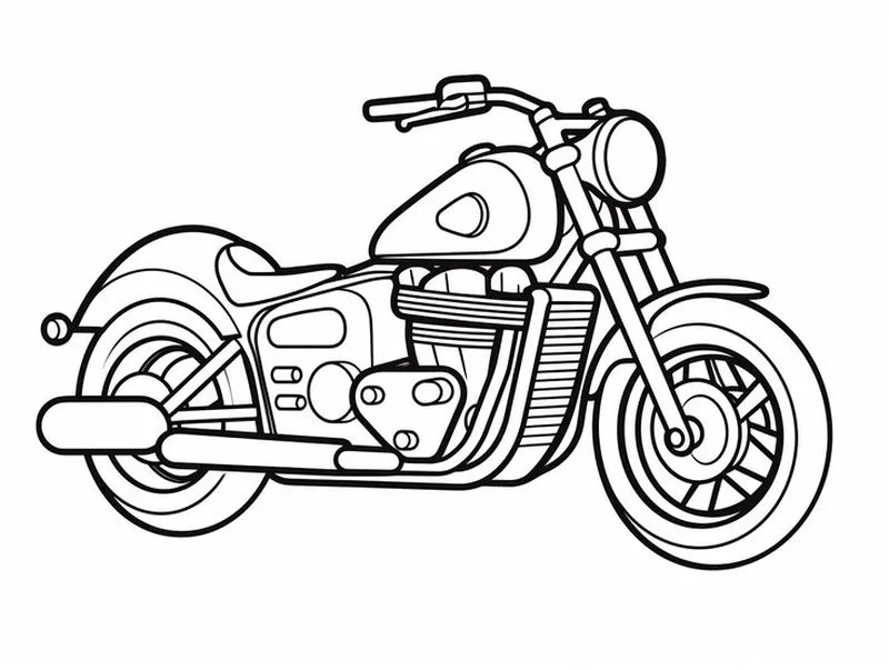 Bé yêu xe chắc chắn mê tranh tô màu xe mô tô cảnh sát