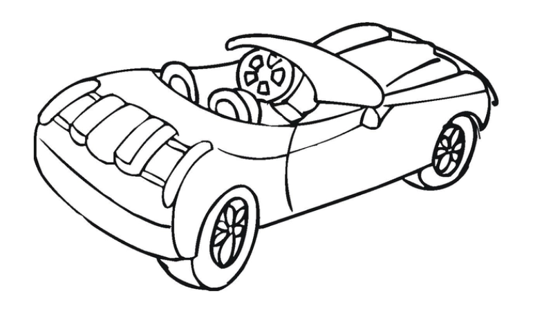 Khám phá thế giới sáng tạo cùng tô màu xe convertible