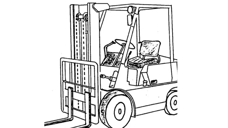 Khám phá sáng tạo không giới hạn với tranh tô màu xe nâng hiện đại đa dạng mẫu