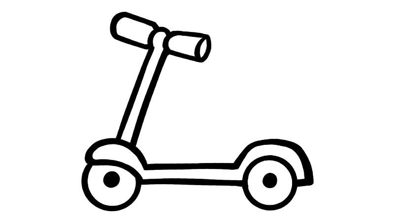 Trải nghiệm thú vị với tô màu xe scooter cổ điển