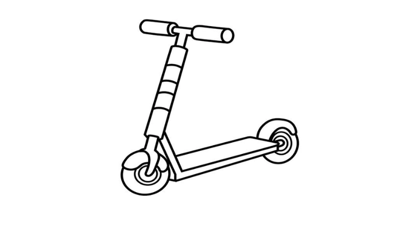 Thế giới tuổi thơ rực rỡ cùng tô màu xe scooter trẻ em