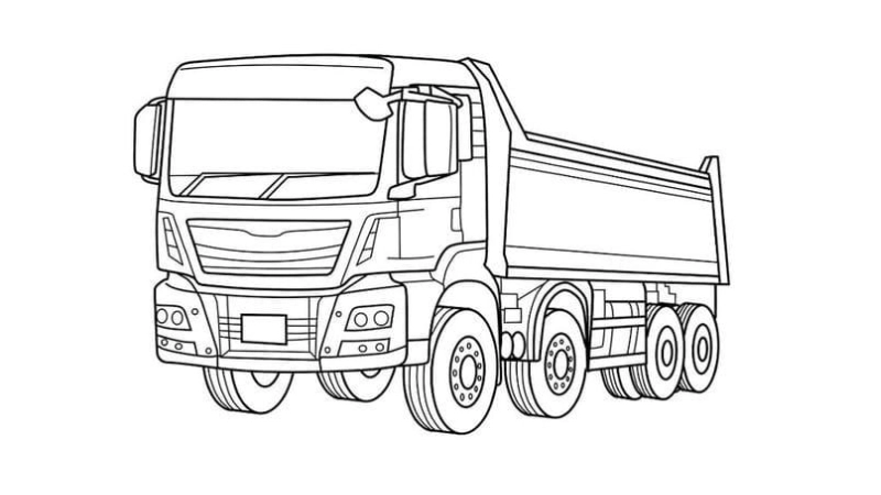 Bé học sáng tạo qua bộ tranh tô màu xe tải cứu hộ cực độc đáo