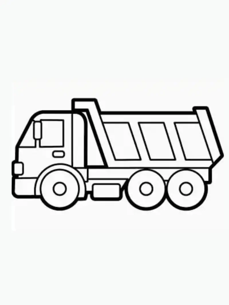 Khám phá thế giới tranh tô màu xe ô tô tải hấp dẫn