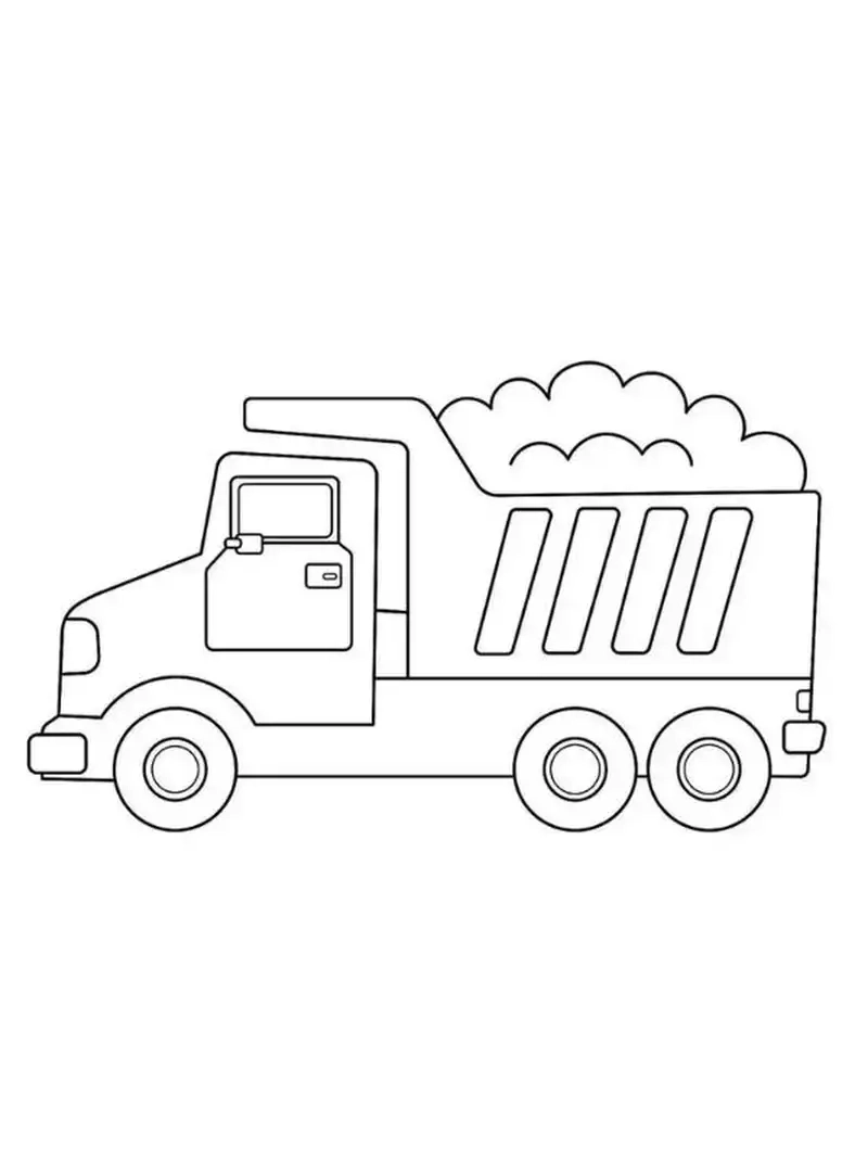 Thỏa sức sáng tạo với tranh tô màu xe ô tô tải vui nhộn