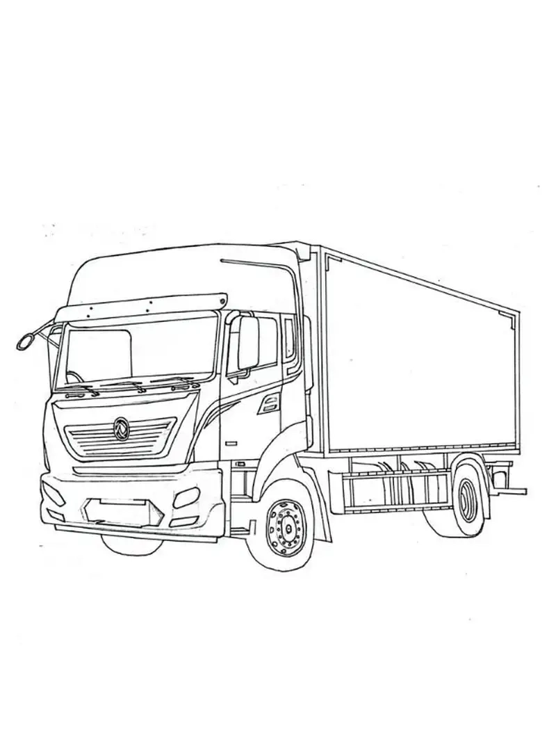 Bộ sưu tập tranh tô màu xe tải mới cực hấp dẫn cho bé