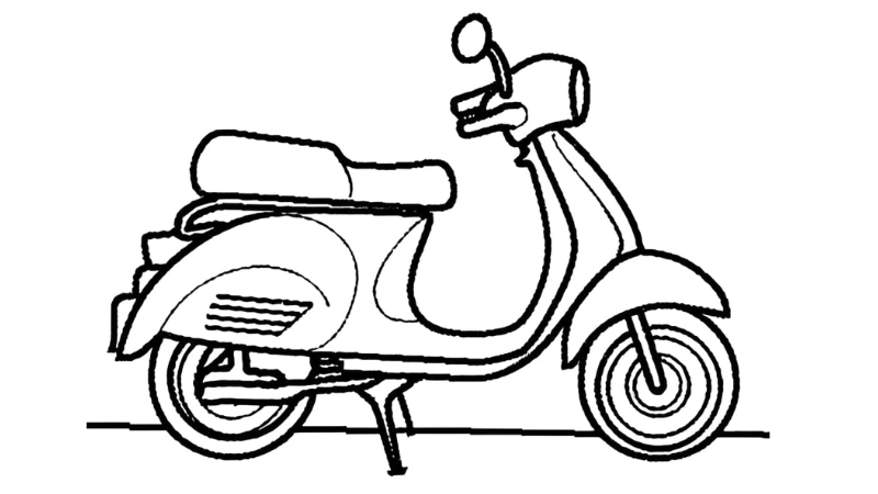 Hình ảnh vui nhộn từ tranh tô màu xe ga chạy phố cho bé