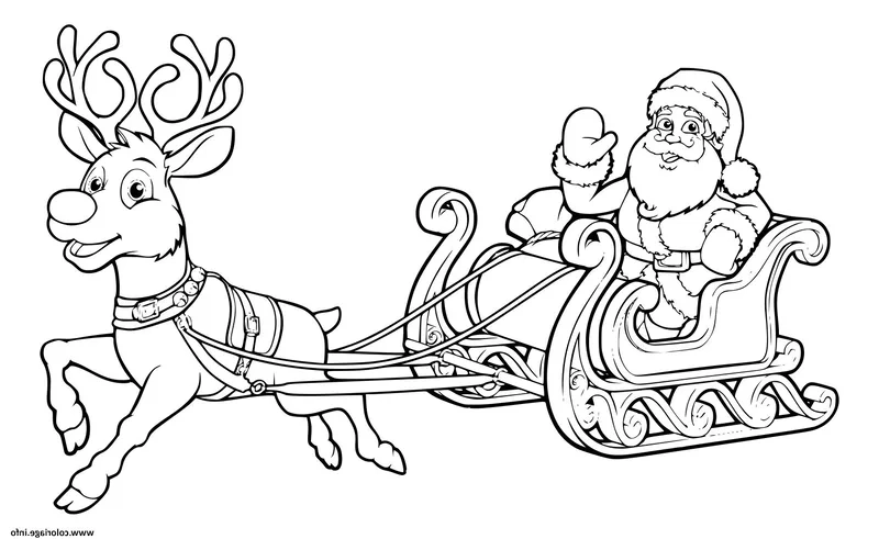 Bé hào hứng sáng tạo cùng tô màu xe tuần lộc của ông già Noel