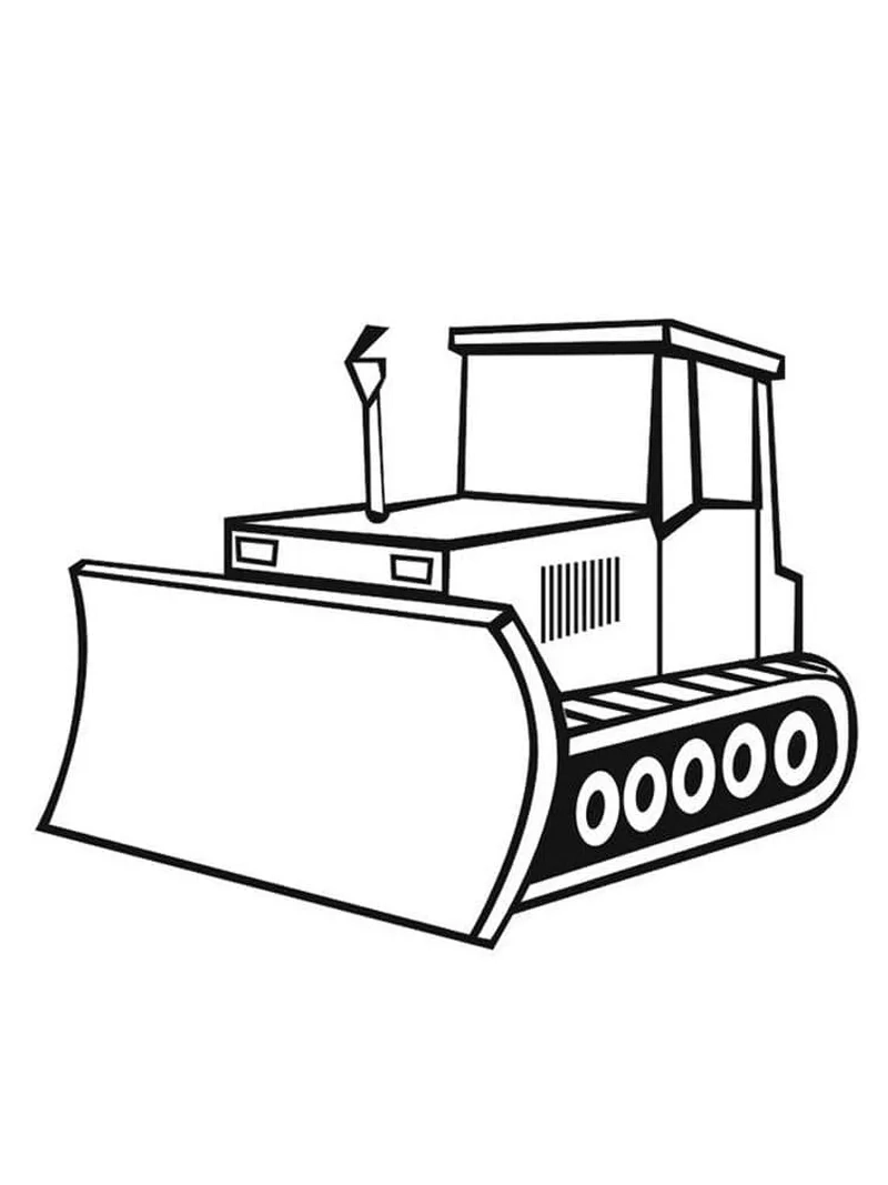 Phát triển kỹ năng vẽ cùng tô màu xe ủi đất cho bé thông minh