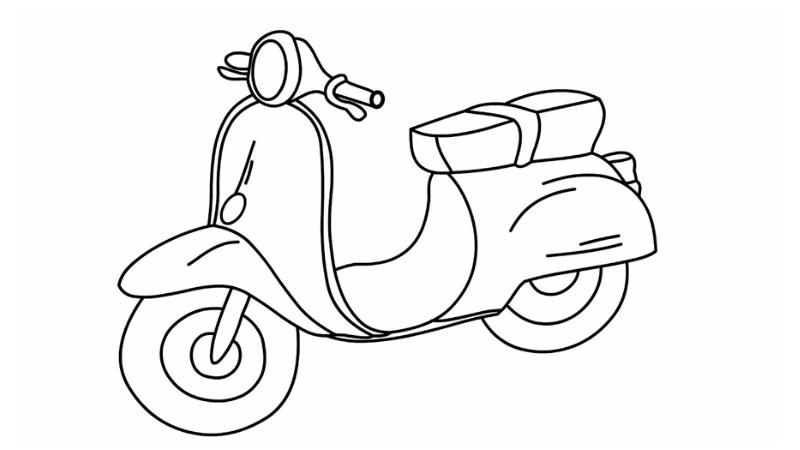 Khám phá bộ sưu tập tô màu xe Vespa đẹp cho bé sáng tạo mỗi ngày